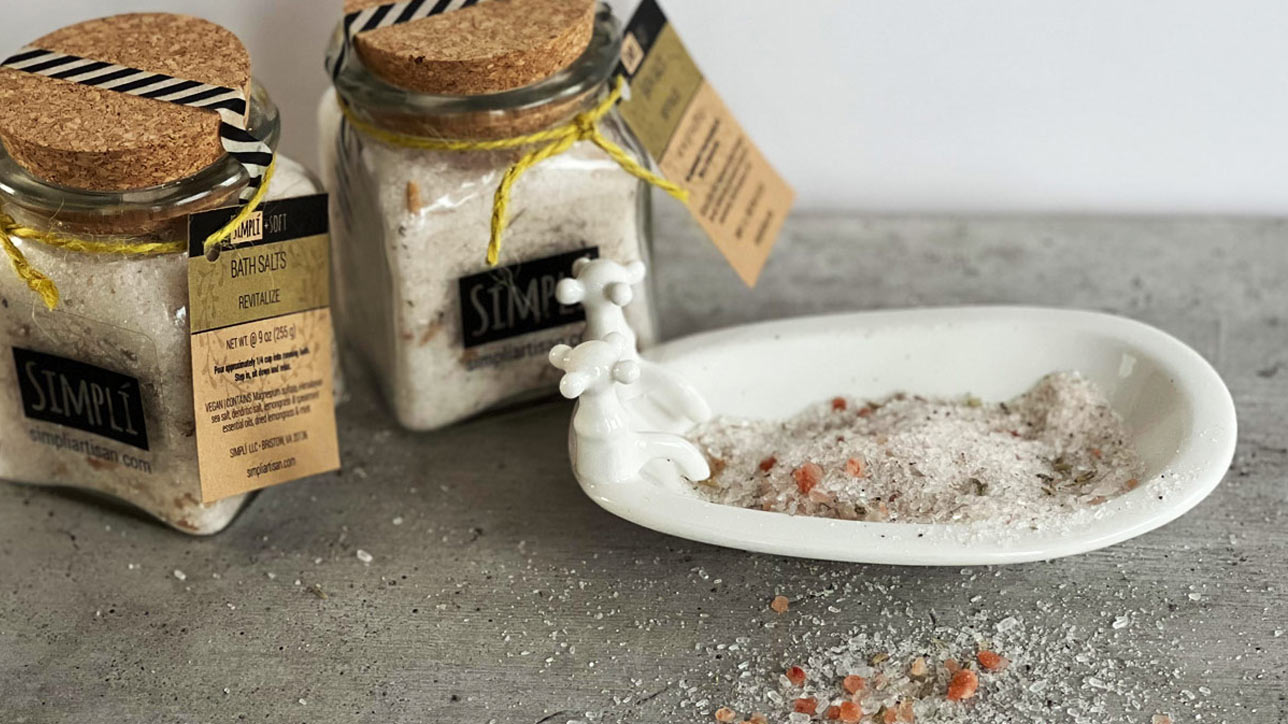 citric acid: bath salts